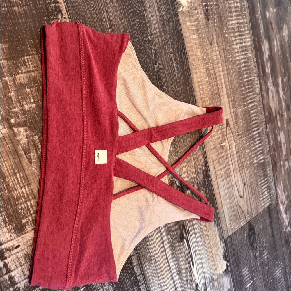 Vuori Women's High Neck Sports Bral - Red - Picture 2 of 4